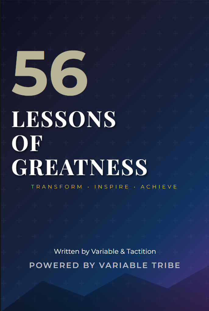 56 Lessons to Greatness Book Cover